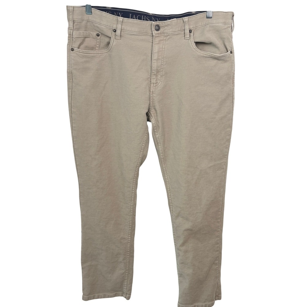 Jachs NY Stretch Twill Five Pocket‎ Pants 38x30 Tan Khaki